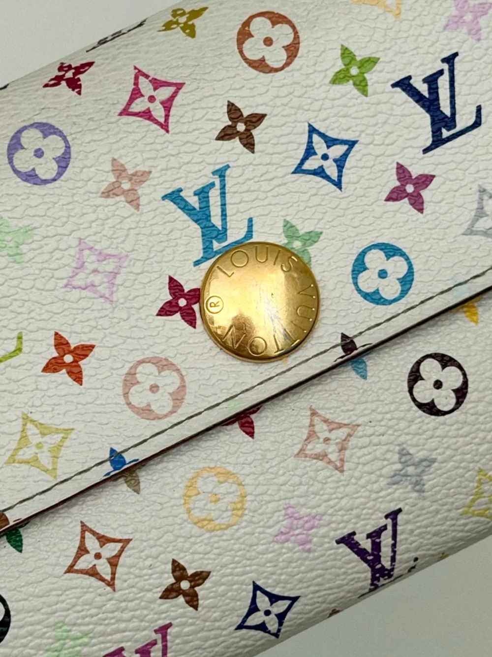 Louis Vuitton Multicolore Monogram Pattern Coated Canvas Sarah Wallet